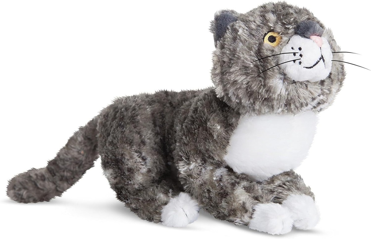 AURORA MOG THE Forgetful Cat Small Soft Toys Plushies (LFT3) Grey