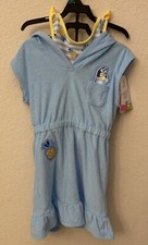 Bluey Girl's 5T Blue and Yellow Pineapple 3 Piece Bathing Suit