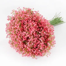 18Pcs Babys Breath Artificial Flower Gypsophila Real Touch Bouquet Garden Decor