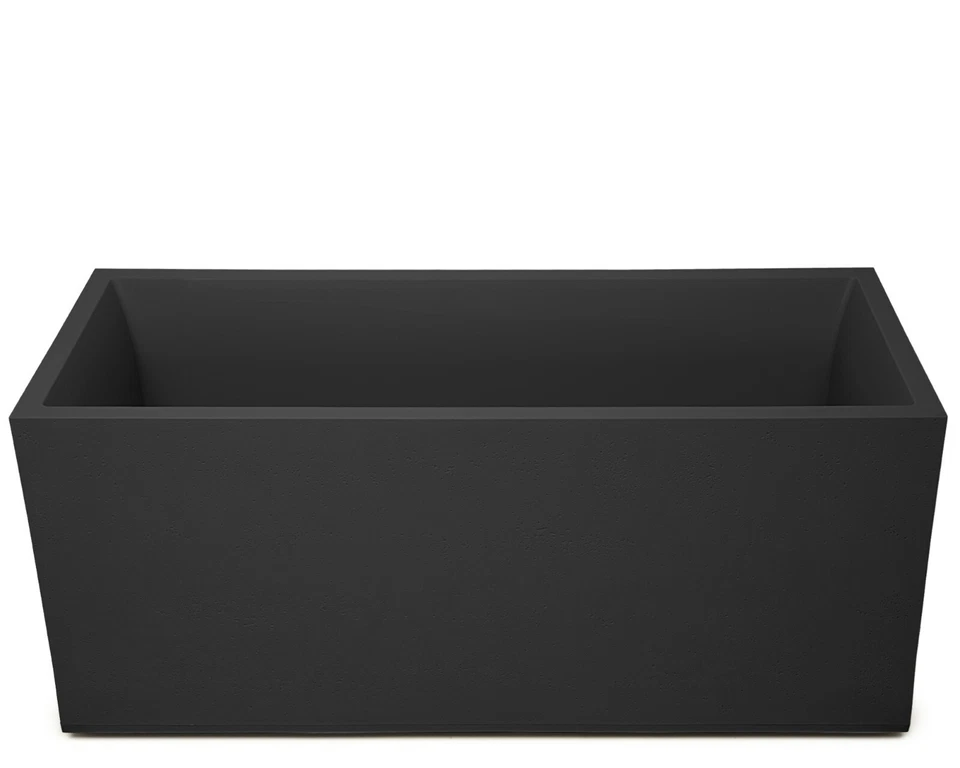 Pflanzkübel rechteckig Vulkan Blumenkasten mit Wasserspeicher Blumenkübel Basalt - Bild 3 von 4