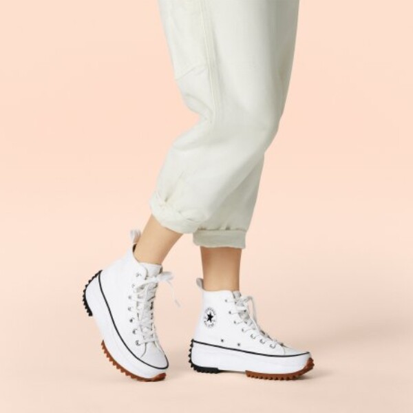New Womens CONVERSE RUN STAR HIKE HI WHITE 166799C US W 6.5