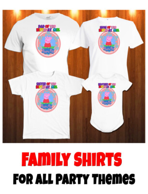 Family Shirts ALL PARTY THEMES Available Family Matching Shirts