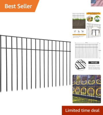 Small or Medium Animal Barrier Fence 10 Pack 24 inL X 15 inH Underground Deco...