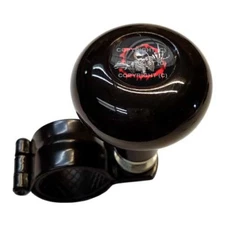 Black Steering Wheel Suicide Spinner Handle Knob Car Truck RIP SKULL FINGER FU R