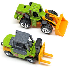Diecast Toy Vehicles Construction Set Forklift Bulldozer Green Models