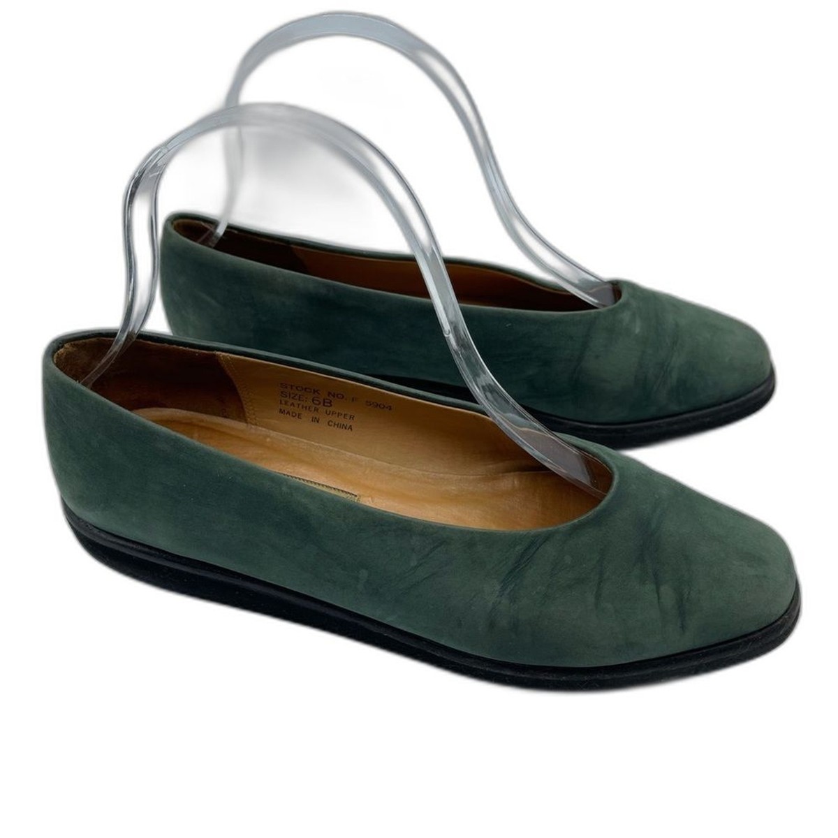 Cole Haan Green Suede Slip On Flats Shoes Size 6B | eBay