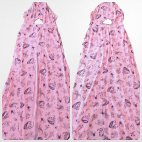 Wildfox NWT paisley pink open tummy/back high slit size small sample - Picture 4 of 11
