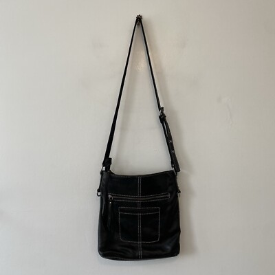 Lucky Brand Kaye Leather Satchel: Handbags: Amazon.com Lucky Brand Black Leather Satchel with Adjustable Strap main image 2
