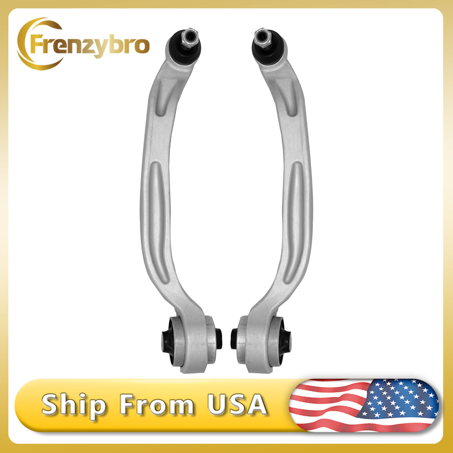 2Pcs Front Lower Control Arms w/ Ball Joint for 2004-19 Bentley Continental Gt