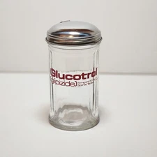 Vintage Restaurant/ Diner Style Sugar Despencer Clear Ribbed Glass Croma Lid
