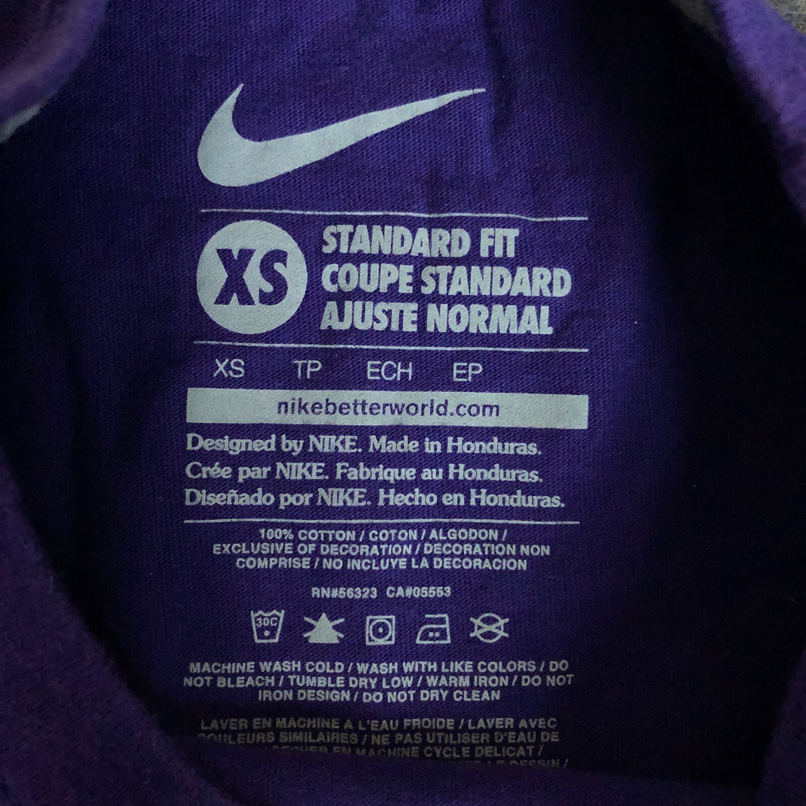 FILA Camicia da uomo Kansas State Wildcats extra small Nike viola manica corta canottaggio