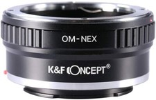 K F Concept Lens Mount Adapter for Olympus OM Lens to Sony NEX E-Mount Cameras
