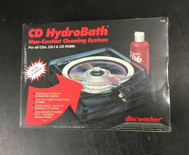 CD HydroBath Model 1120 Noncontact Cleaning System Discwasher Recoton