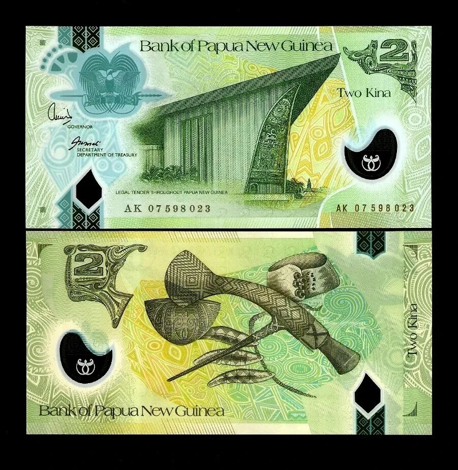 Papua New Guinea 2 KINA P-28 2007 x 50 Pcs Lot BUNDLE Papuan Polymer UNC NOTE - Image 3 of 4