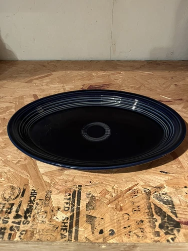 Fiesta Ware Blue  13.5"×9.5" Oval Serving Platter