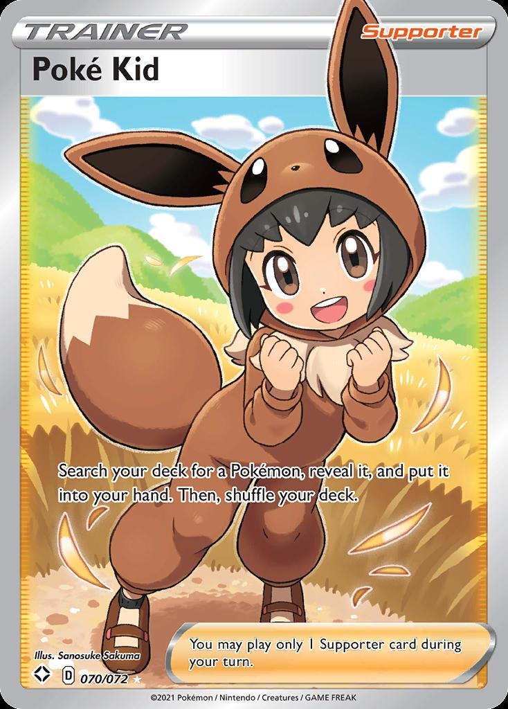 Pokemon Poke Kid (70/84) Shining Fates NM HOLO