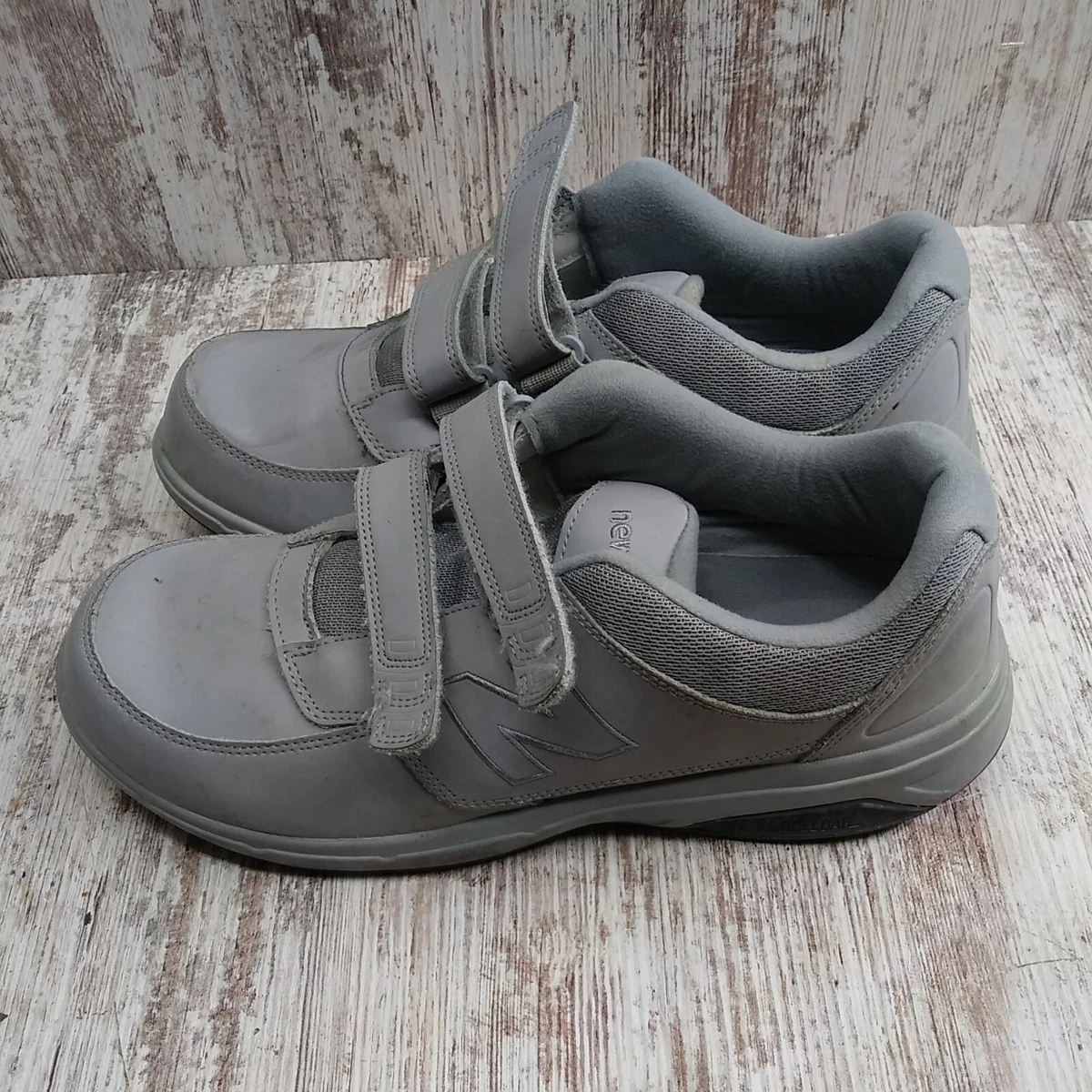 New Balance 813 Hook u0026 Loop Walking / Casual Shoes, Gray, Leather, Mens 10  2E | eBay