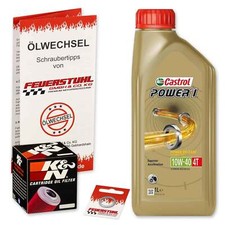 Honda Montesa Cota 4RT 260 (MT04) 14-16, Castrol 10W40 Öl + K&N Ölfilter Set