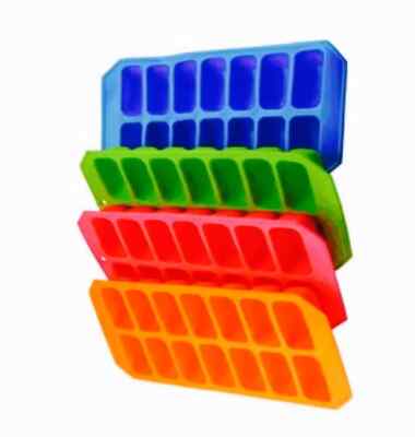 2x Silikon Soft Splash Eiswürfelform flexibel mit verschiedenen Farben, von Apollo