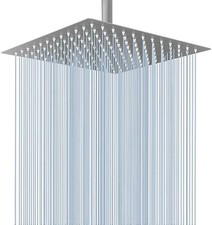 10 Inches Large Rainfall Shower Head Made of 304 Stainless Steel Brushed Nickel