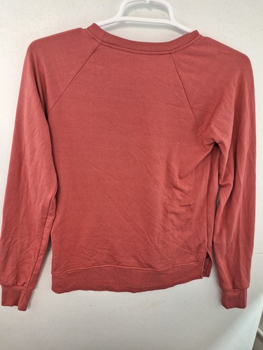 Threads 4 Thought Girls 12 Leelu Rib Hem Raglan Sweatshirt Dark Pink Stitchfix - Picture 3 of 3