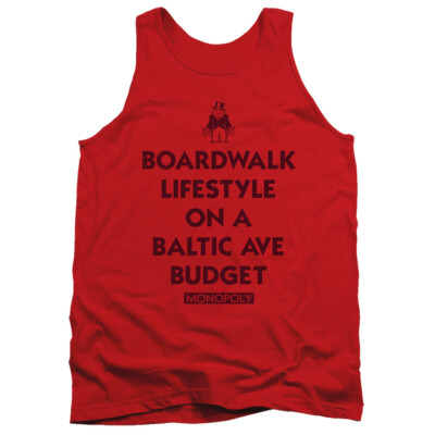 Monopoly Tanktop Boardwalk Lifestyle Red Tank