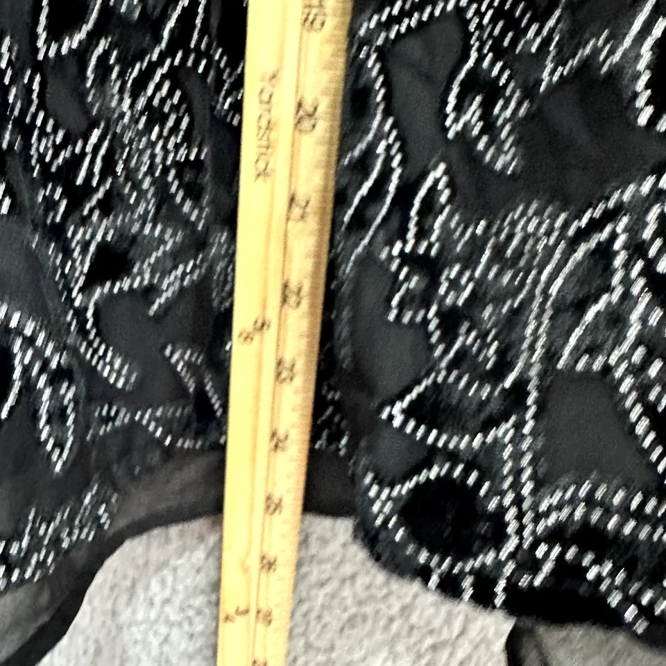 Camiseta sin mangas Lucky Brand floral agotada con tiras para mujer pequeña negra boho festival Foto 4 de 4