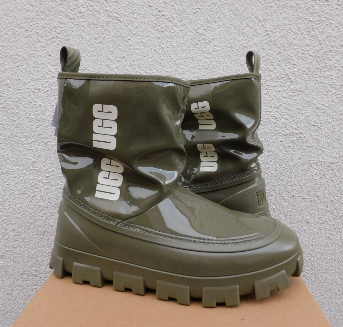 ☆【UGG】☆W Classic Brellah Mini Rain Boot☆Burnt Olive☆ UGG BURNT OLIVE CLASSIC BRELLAH MINI WATERPROOF RAIN BOOTS