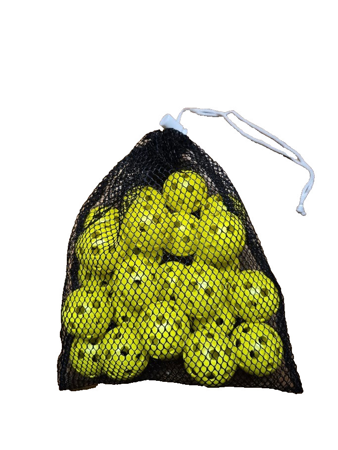 24 WIFFLE&reg; Golf Balls Plastic Practice Poly Golf Balls Yellow Bulk