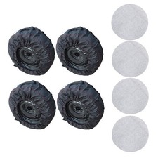 Tyre Bags Spare Tire Cover Black 420D 600D 4PCS with Handle for Tires 22-31 Inch