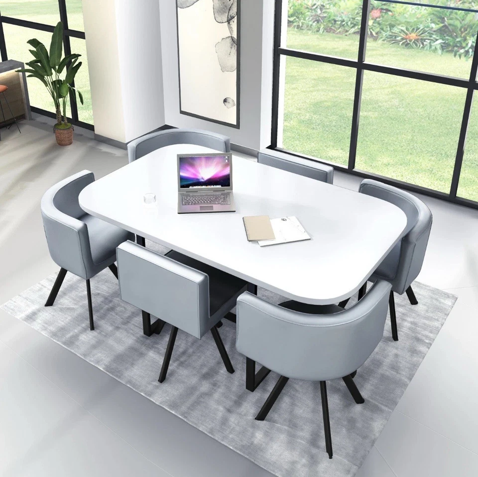 Round Dining Tables Set for Dining Room Furniture Kitchen Dining Table Set with - Image 4 of 4