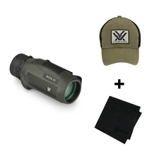 VORTEX Solo 8x36mm Monocular (S836) w/ Patch Logo Cap, Microfiber Cleaning Cloth
