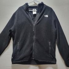 The North Face Polartec 100 Fleece Jacket Men s Large Black Full Zip Outdoor