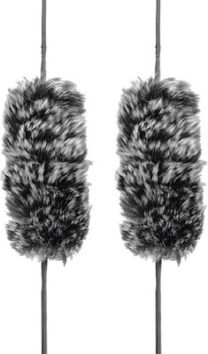 Bow String Silencers,Traditional Archery 7.87inch-1 Pair, Black&White 