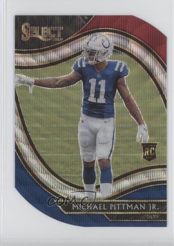 2020 Select Field Level Tri-Color Prizm Die-Cut Michael Pittman Jr Rookie RC 4f5