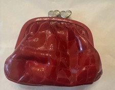 Brighton First Kiss Croc Coin Small Purse Red