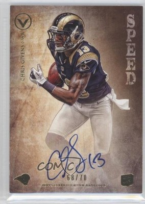 2012 Topps Valor Legionary Rookie Speed 68/70 Chris Givens #LA-CG Auto RC 0a1