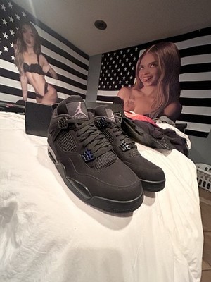 Nike Air Jordan 4 Retro Black Cat 2020 Size 12 CU1110 010 *NEW-NEVER WORN*