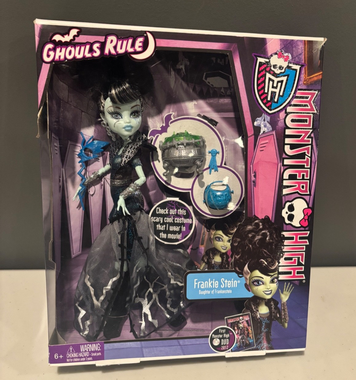 Monster High 2012 Ghouls Rule "FRANKIE STEIN" Daughter of Frankenstein BRAND NEW