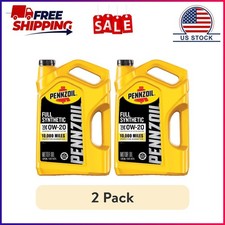 (2 pack) Pennzoil Full Synthetic 0W-20 Motor Oil, 5 Quart 35.61 per gallon