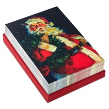Hallmark Boxed Christmas Cards, Classic Santa Claus 40 Cards and 40 Envelopes...