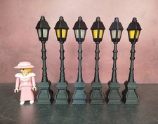 Pack de 6 farolas victorianas con cambio de luz Custom Accesorios playmobil