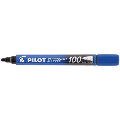 Pilot sca-100-l   Pack of 12 Permanent Markers, Conical Tip, Blue