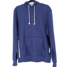 NIKE Dri-Fit Standard Fit Hoodie Pullover Blue Zip Pocket Active Women's M
