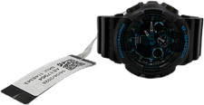 Casio G-Shock GA100CB-1A Analog Digital Wristwatch 55mm Black Blue 200m WR