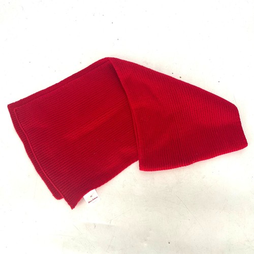 Hanna Andersson Red Comfy Knit Scarf Cotton Blend One Size - Picture 1 of 4
