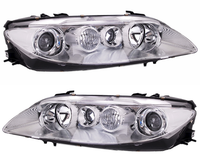 Scheinwerfer Set FüR Mazda 6 2002-2005 H1 H3 NSW LWR Stellmotor Halogen