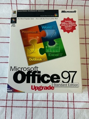 Vintage Microsoft Office 97 Standard Edition Upgrade - Collectable Big Box