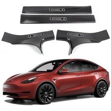 Door Sill Protector for Tesla Model 3, 4 Pieces Door Entry Protectors Strips ...