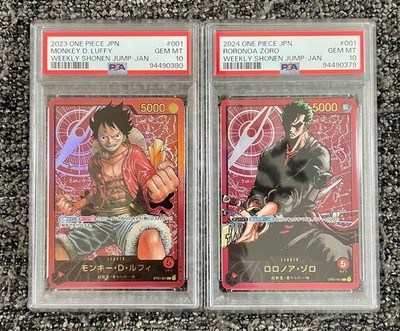 One Piece Card Game PSA 10 Recafic Zoro Recafic Luffy Consecutive